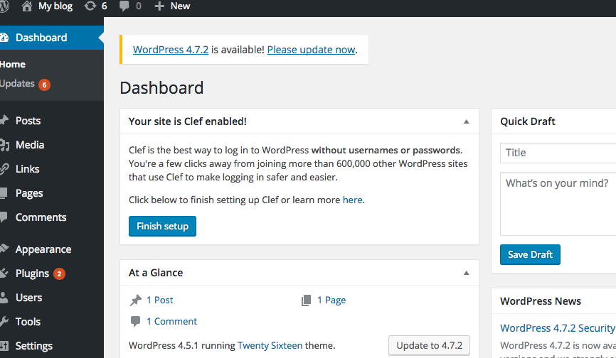 how to install your WordPress blog and import previous posts from Blogger and WordPress.com