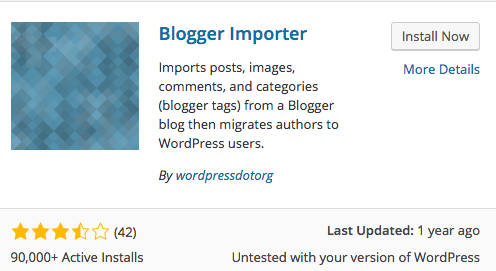 how to install your WordPress blog and import previous posts from Blogger and WordPress.com