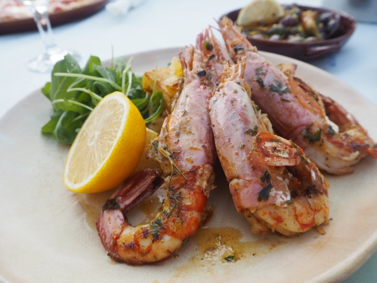 zante agrassi holiday blog green frog king prawns
