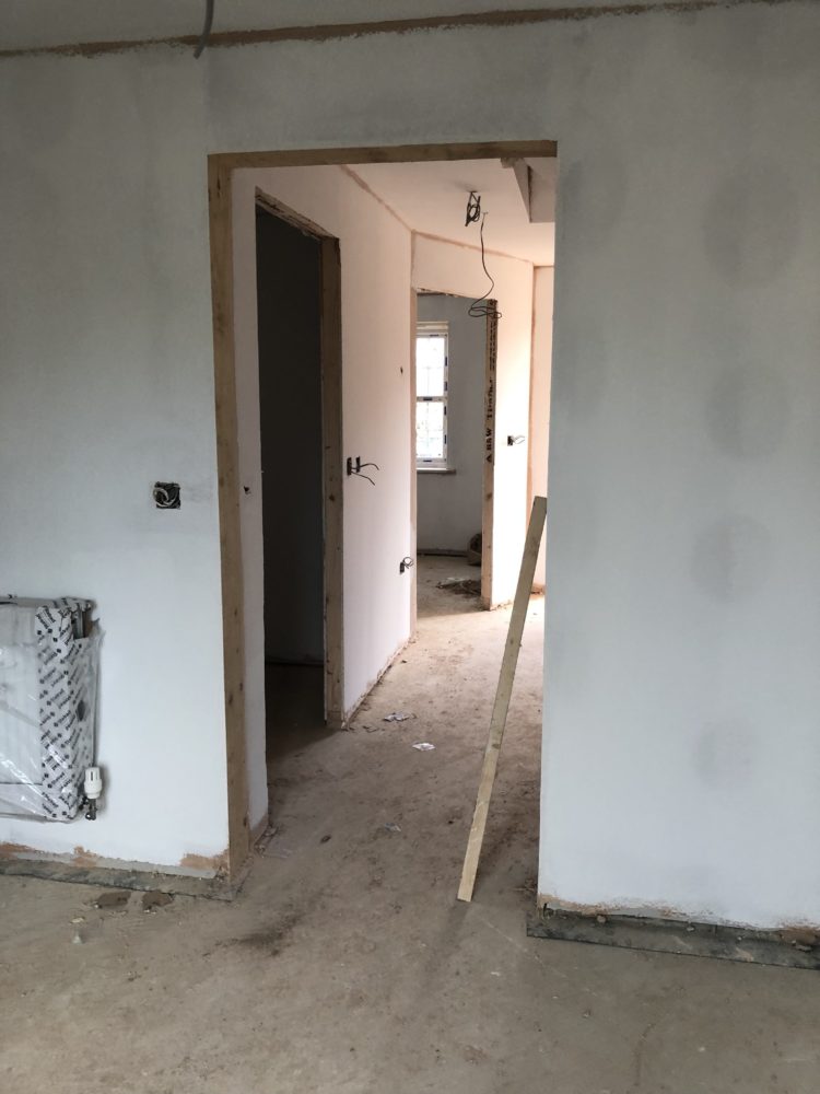 New build home being built