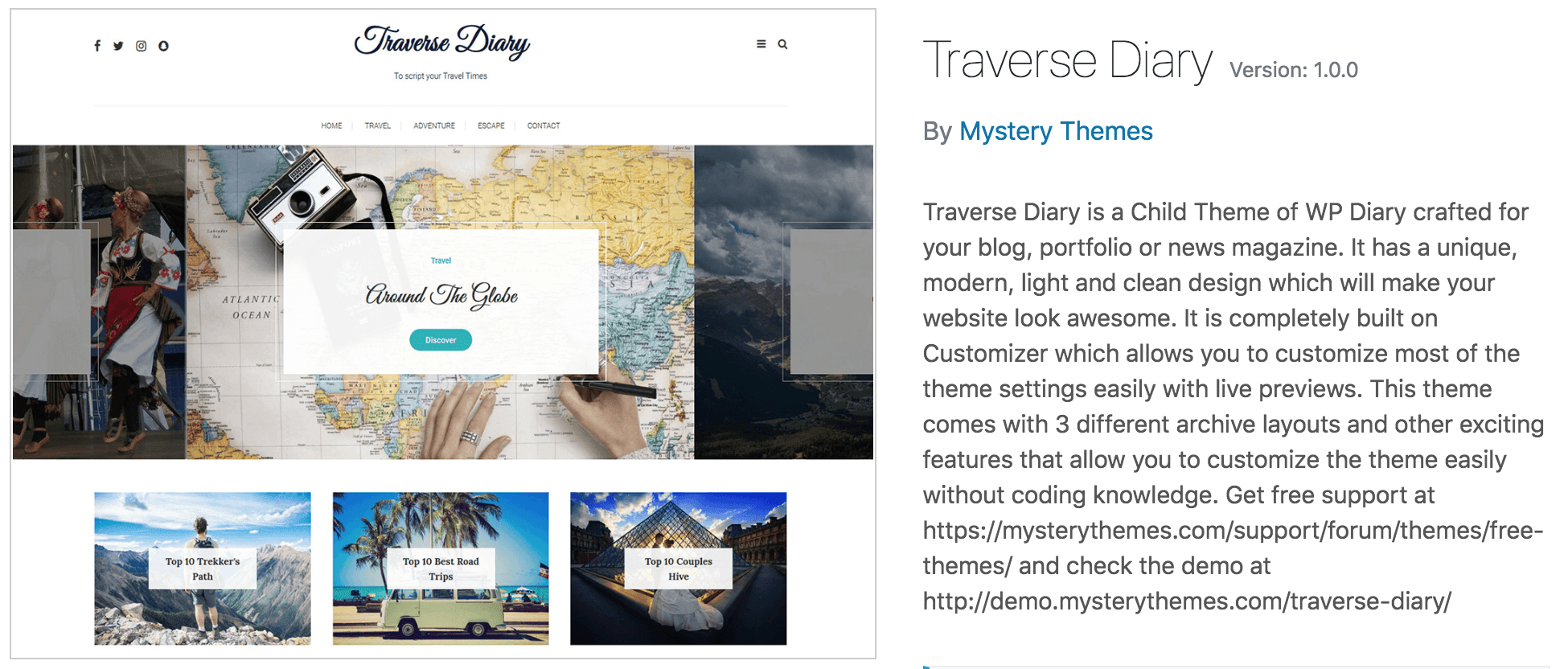 free WordPress themes for bloggers