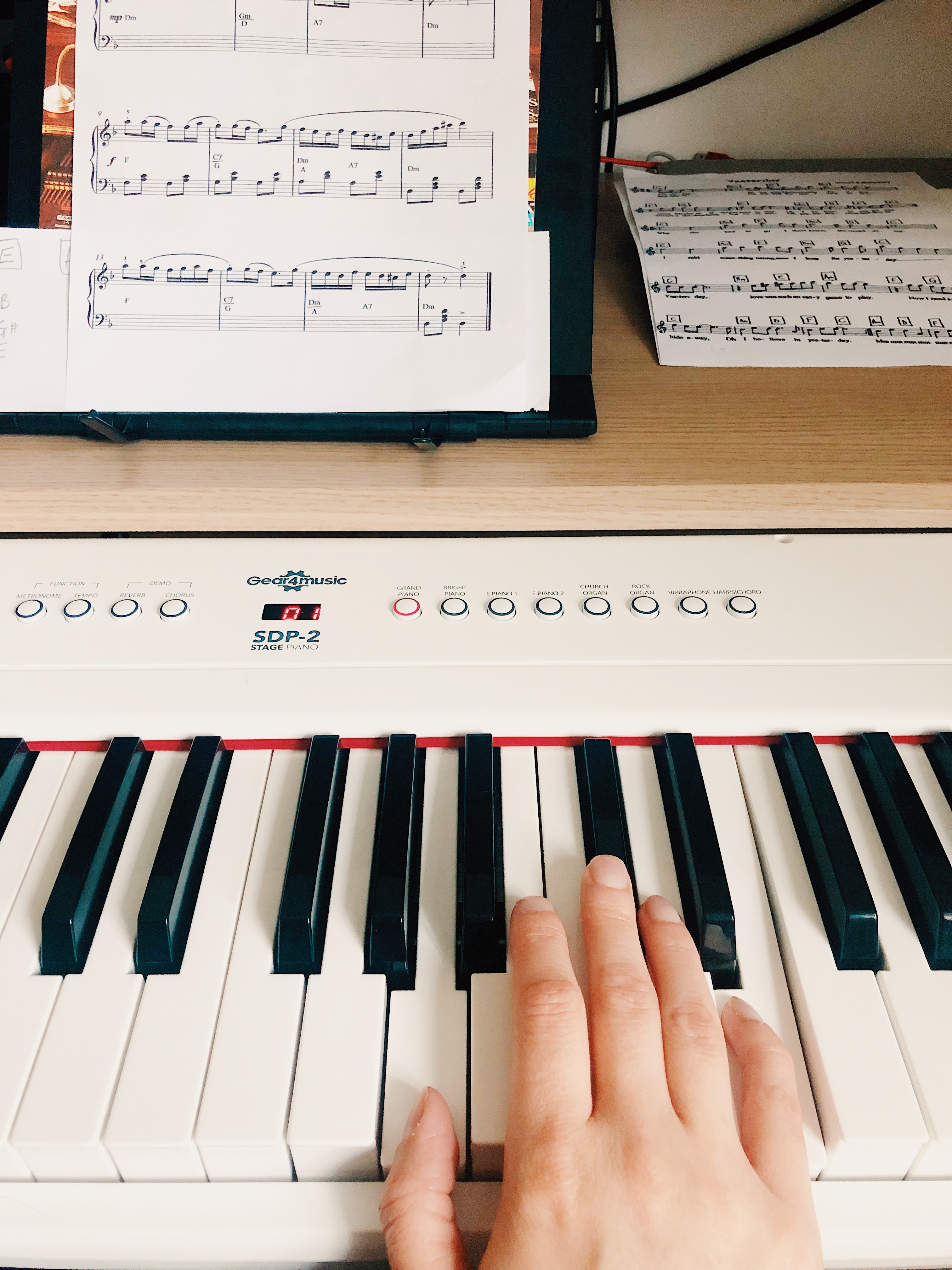 beginner piano update