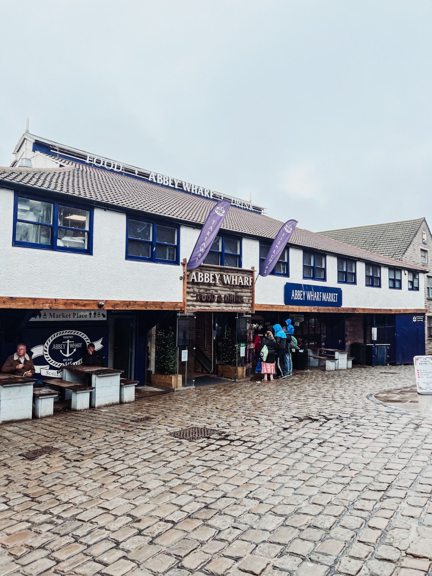 Front of Seafood Restaurant in Whitby - Abbey Wharf Review Whitby