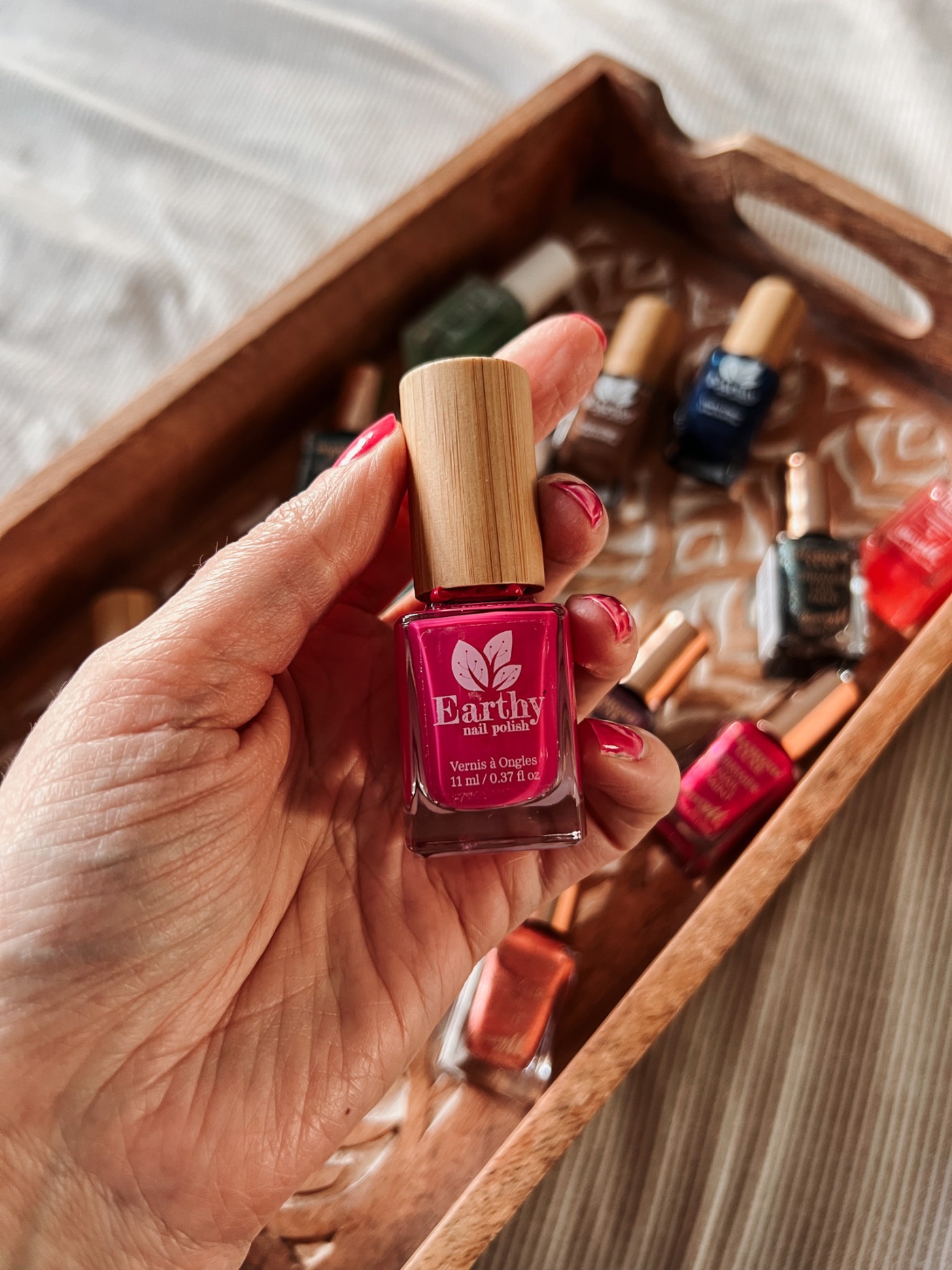 pink nails for spring