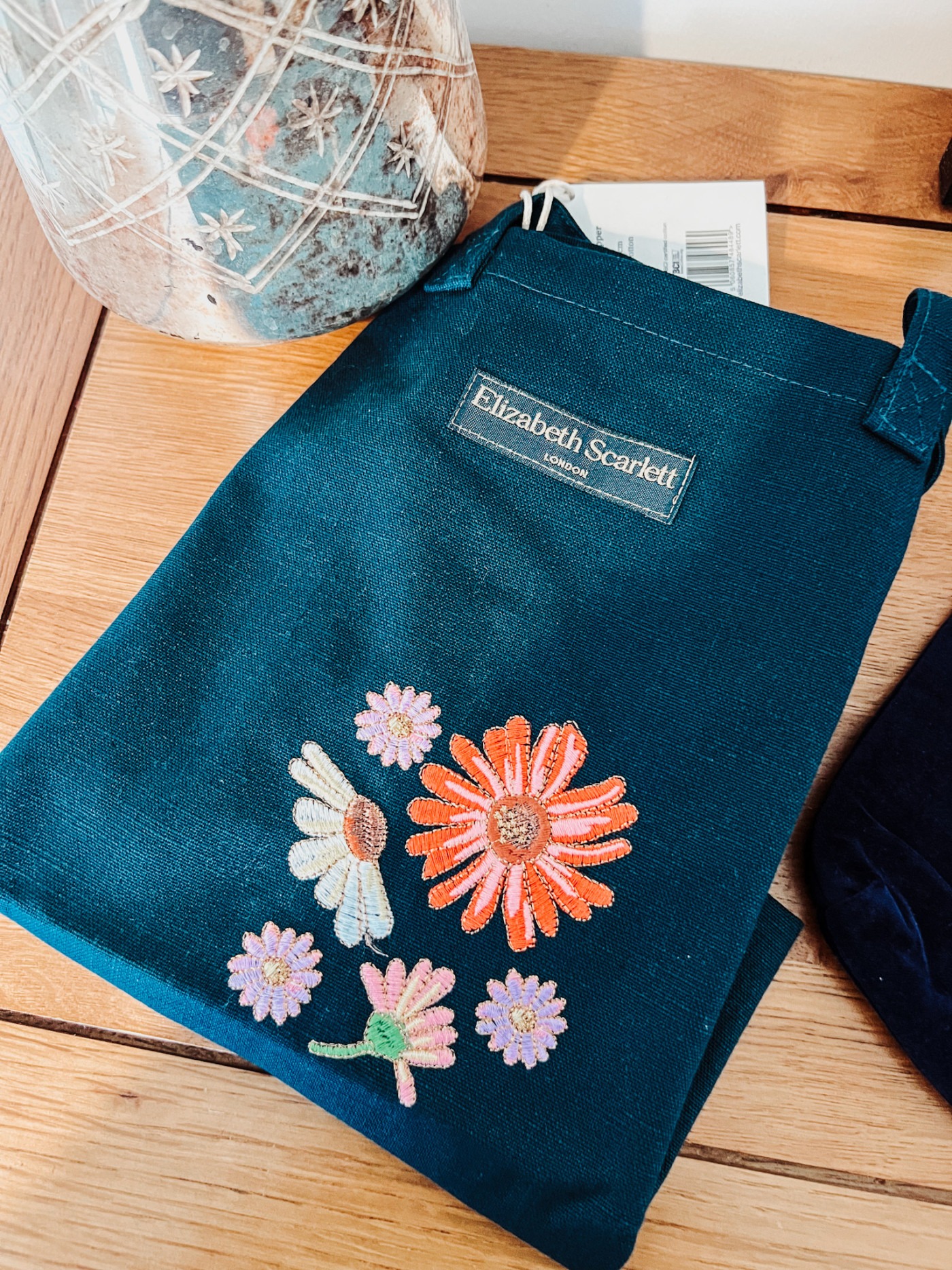 Elizabeth Scarlett wildflower shopper tote bag