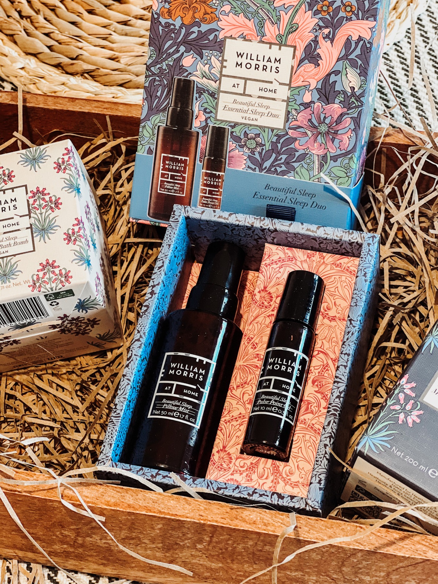 William Morris at home products - beautiful sleep range