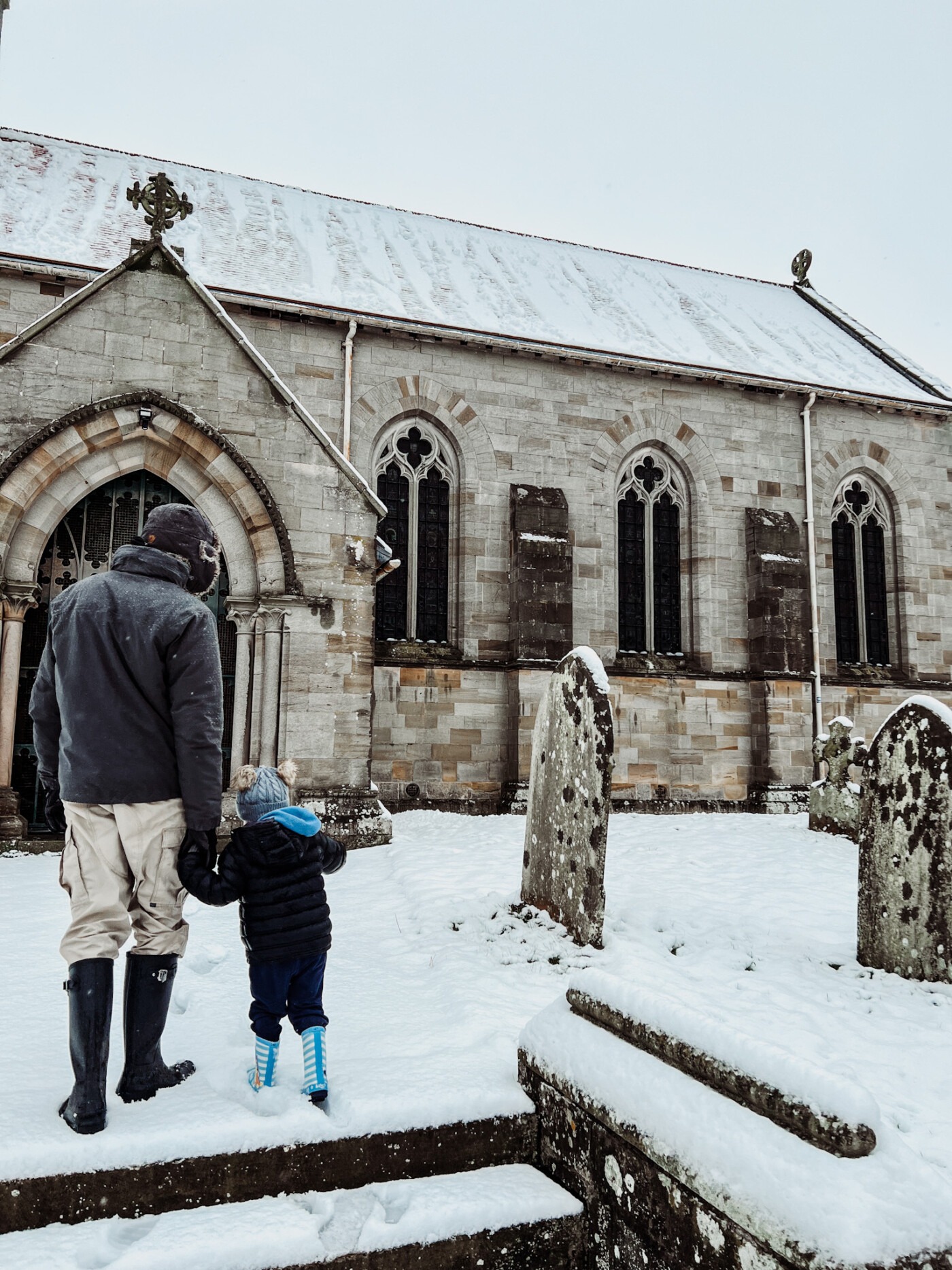 St Andrew's Church in Kirby Grindalythe covered in snow