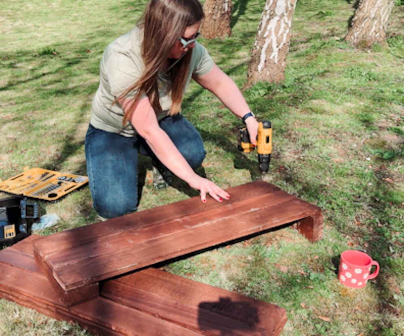 Building my own raised garden bed on a slope