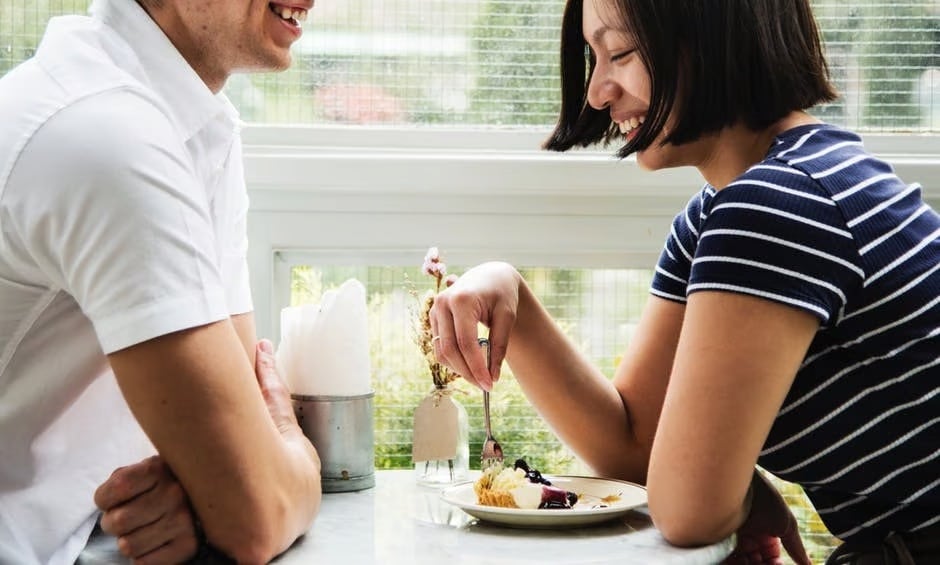 people sharing desert