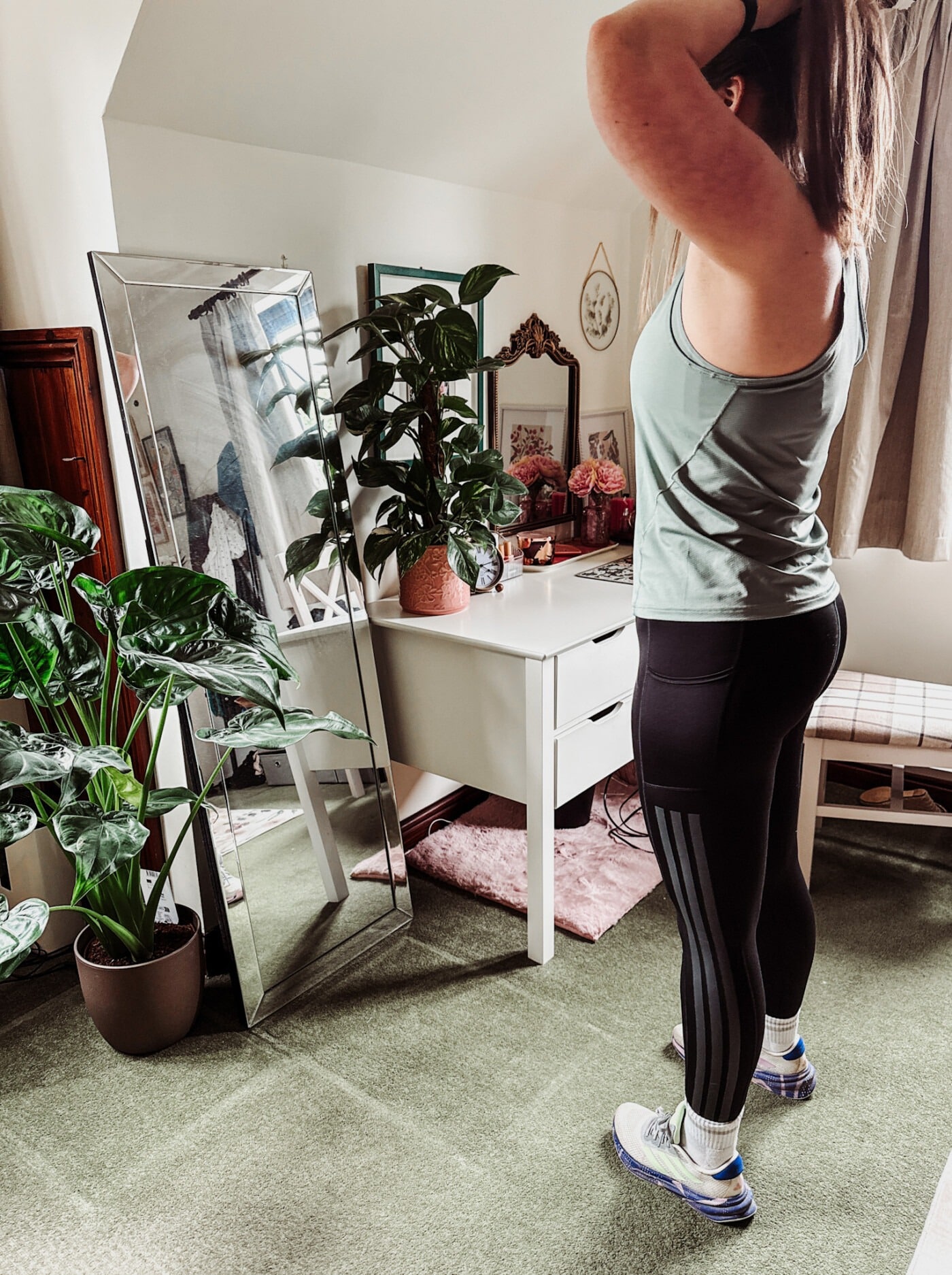women in gym clothes