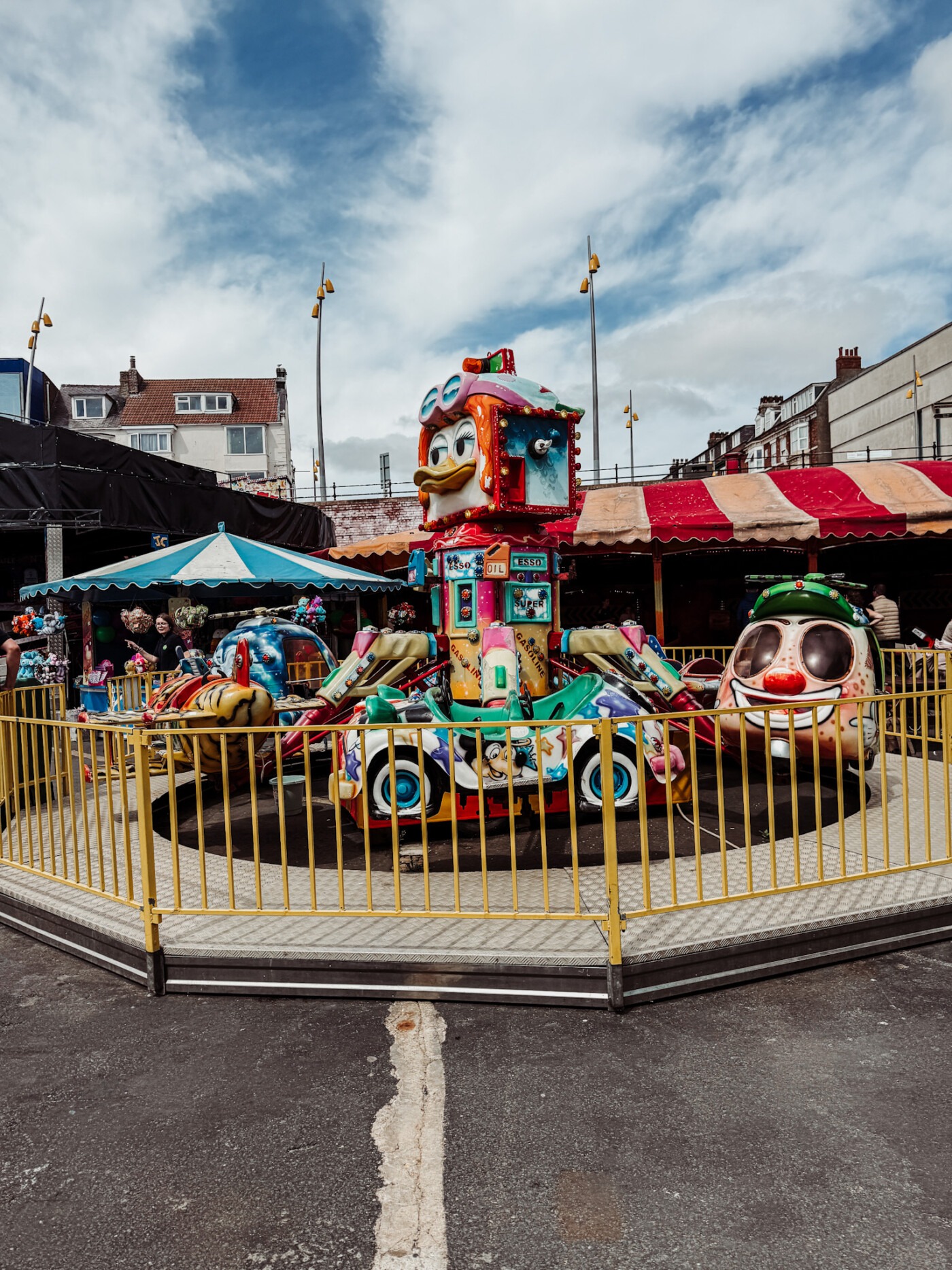 Fairground ride Bridlington beach