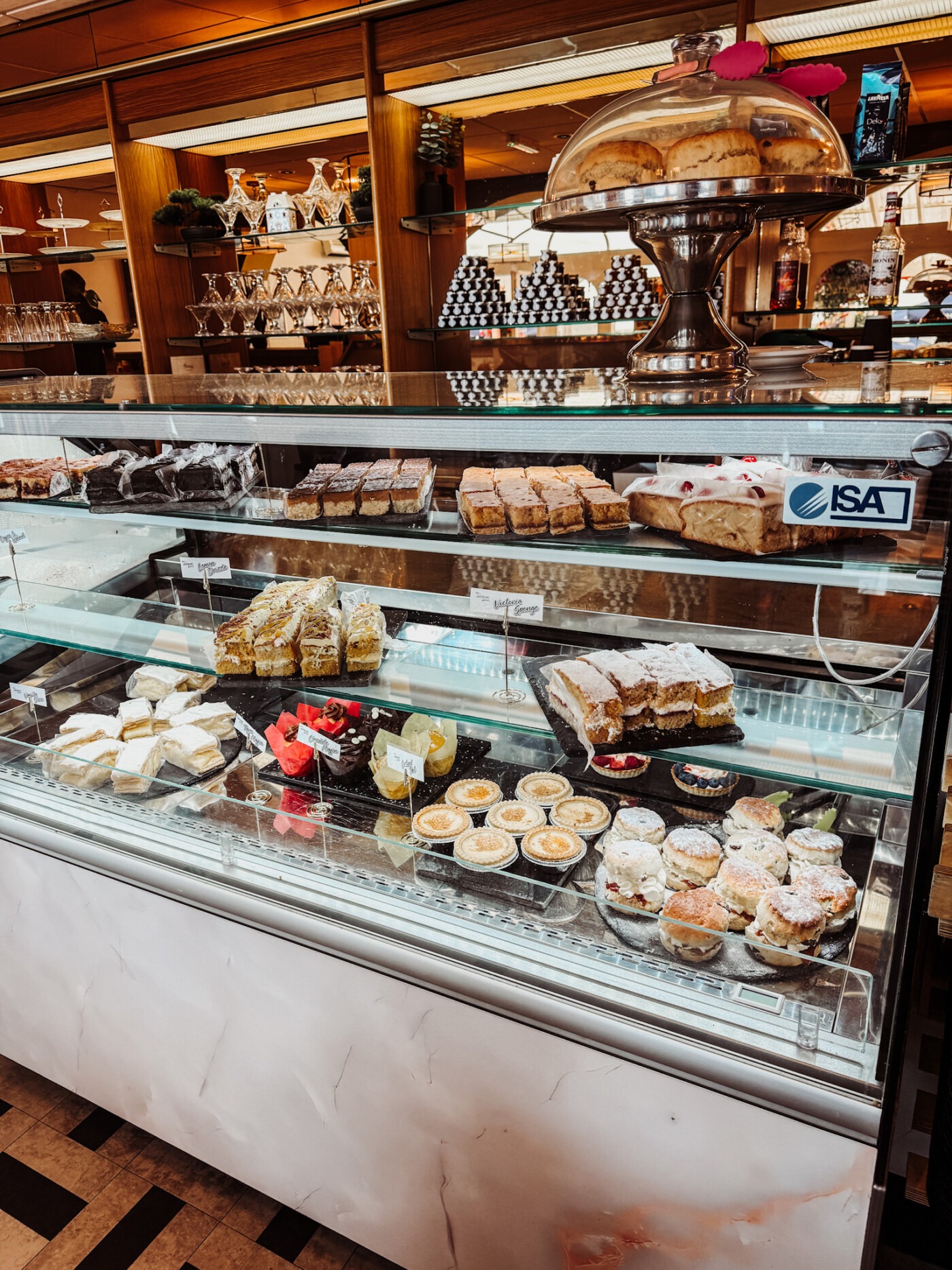 inside the cafe section at Jeromes and Pavilion Bar and Grill