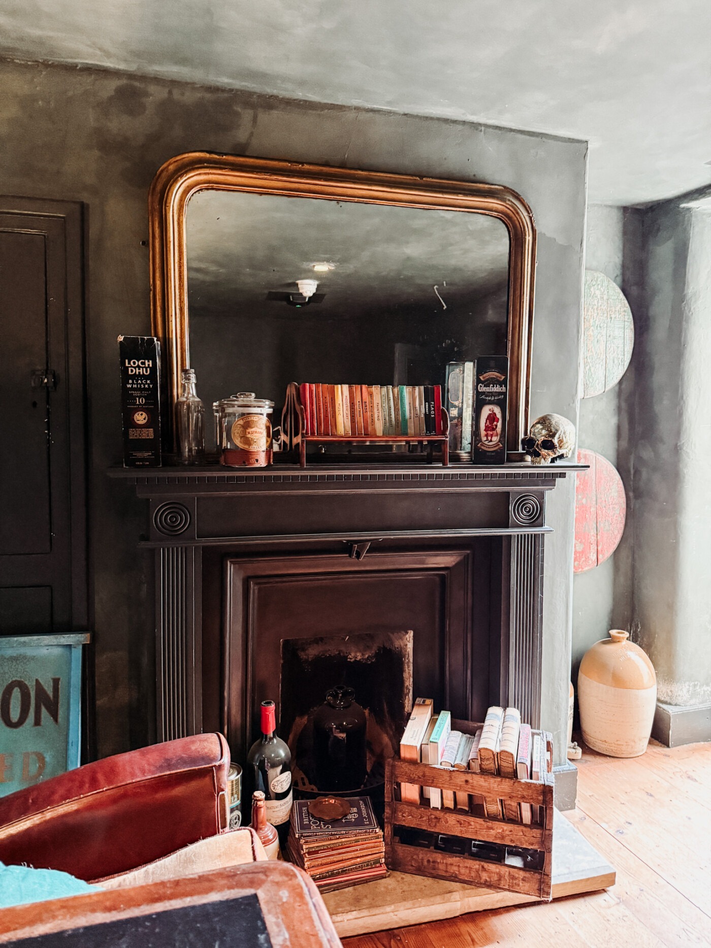 The Library Bar - A Speakeasy Whisky Bar In Malton - fireplace
