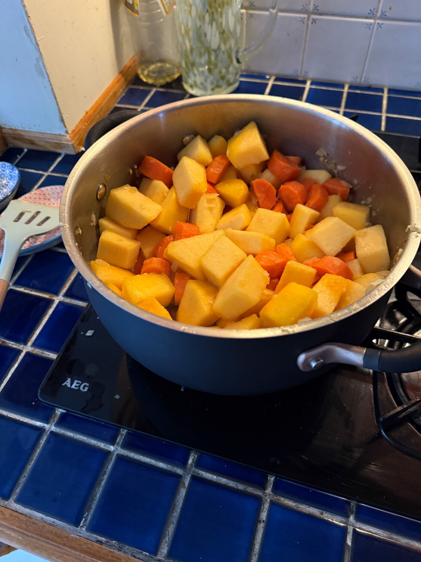 pumpkin and carrot soup recipe ingredients chopped