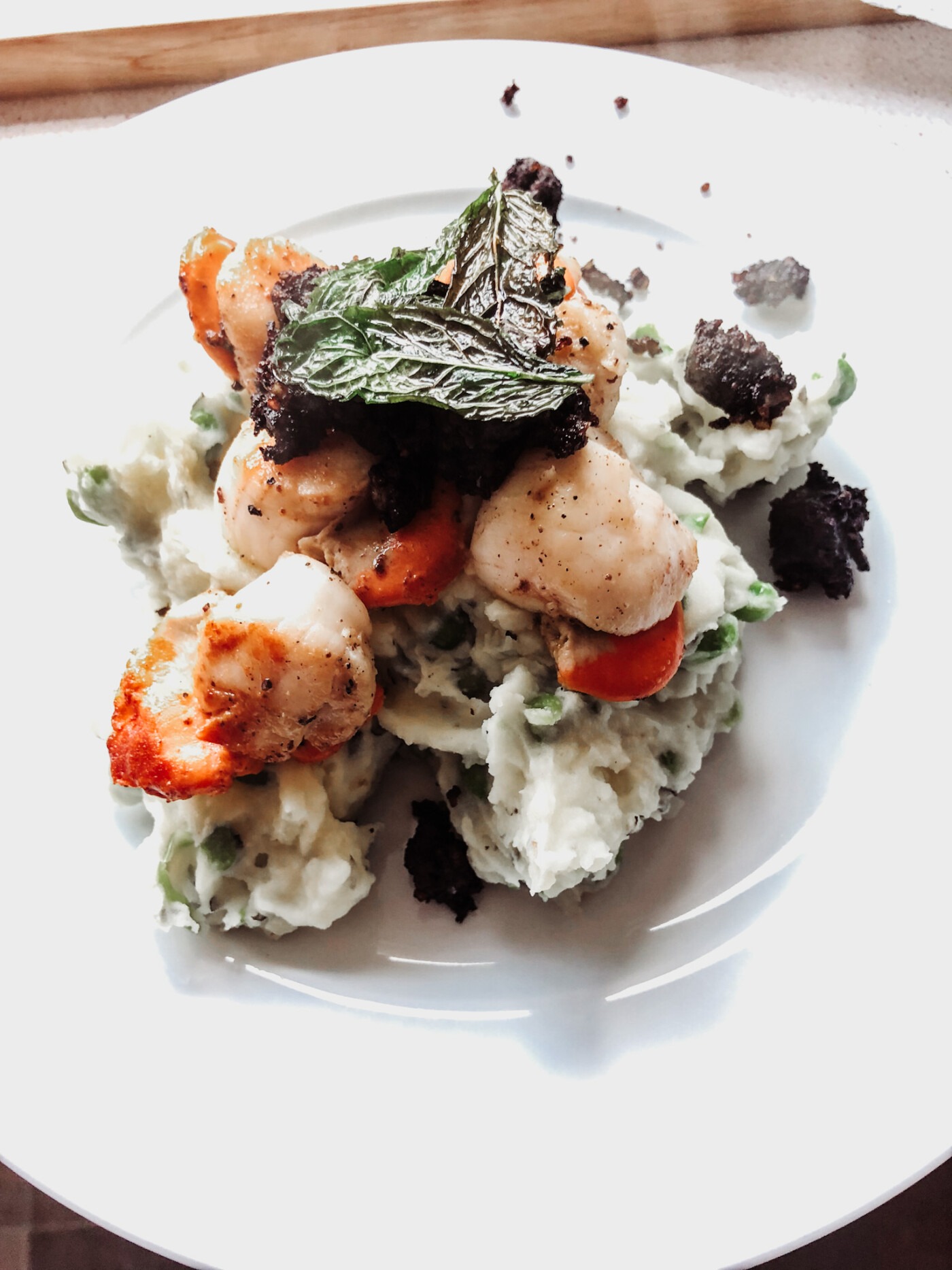 Jamie Oliver's Dish With Black Pudding