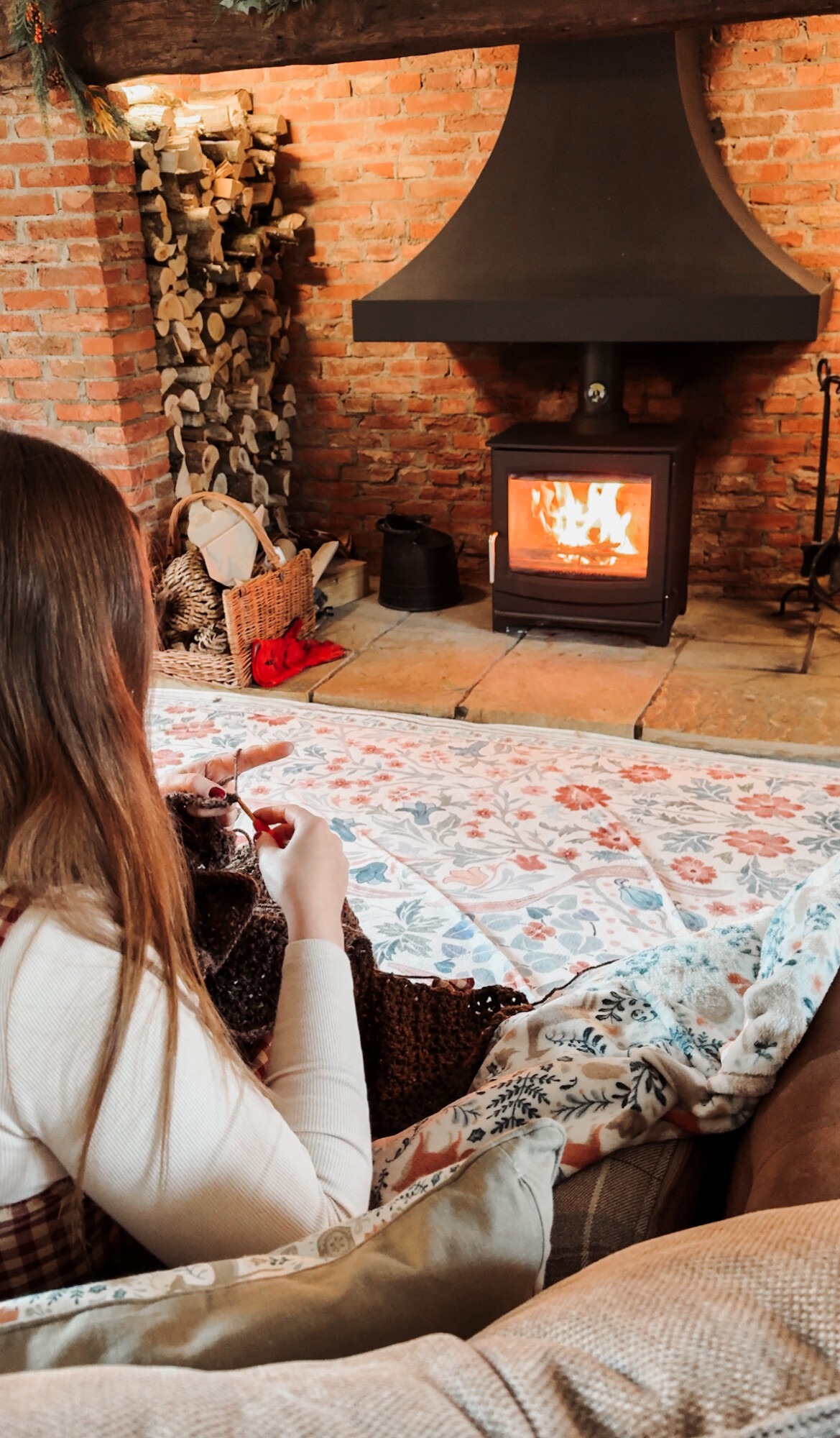 crochetting at home