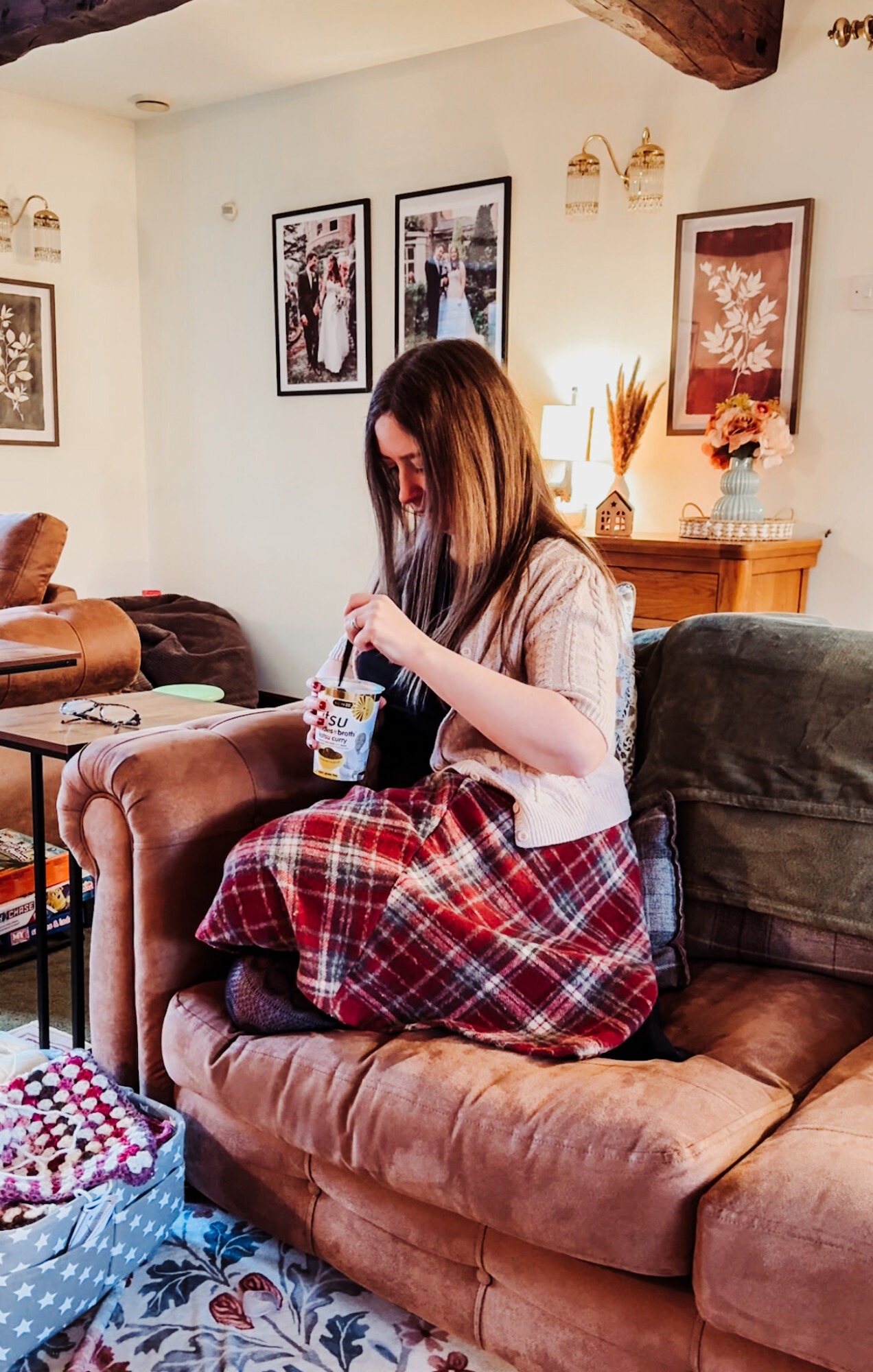 blogger with a product