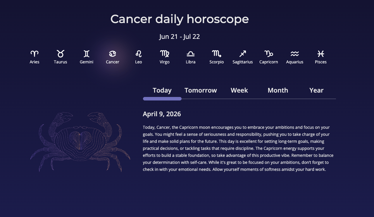 cancer horoscope